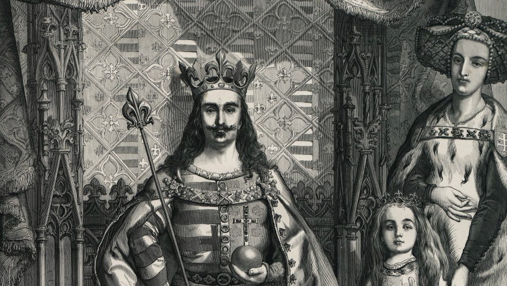 Nagy Lajos király, Mária, későbbi magyar királynő és Erzsébet királyné