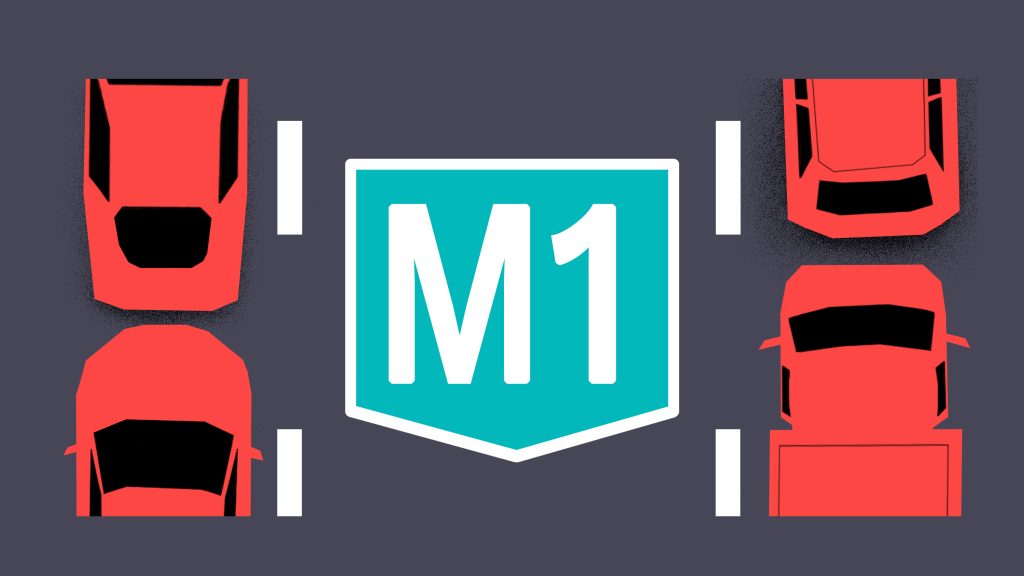 10 kilométeres torlódás az M1-esen