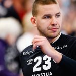 22 September 2021, Schleswig-Holstein, Kiel: Handball: Champions League, THW Kiel - Elverum HH, Group Phase, Group A, Matchday 2, Wunderino Arena. Elverum's Dominik Mathe leaves the Kiel hall after the final whistle. Photo: Frank Molter/dpa