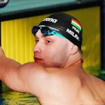 Milák Kristóf a férfi 100 méteres gyorsúszás középdöntőjében az úszók országos bajnokságán Sopronban 2026. április 15-én.