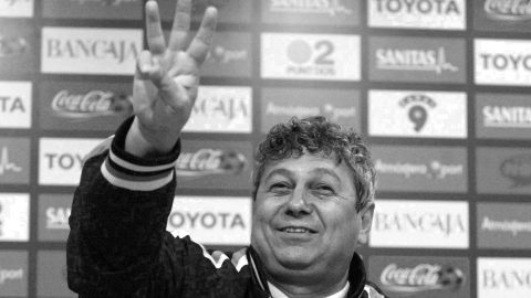 VALENCIA, SPAIN - (ARCHIVE): A file photo dated February 25, 2004 shows Mircea Lucescu in Valencia, Spain. The Romanian Football Federation has announced the passing of head coach Mircea Lucescu, who was in intensive care at the hospital where he was being treated for a cardiac arrhythmia. Bulent Aslan / Anadolu