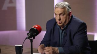 Orbán Viktor leköszönő miniszterelnök a Patrióta stúdiójában.