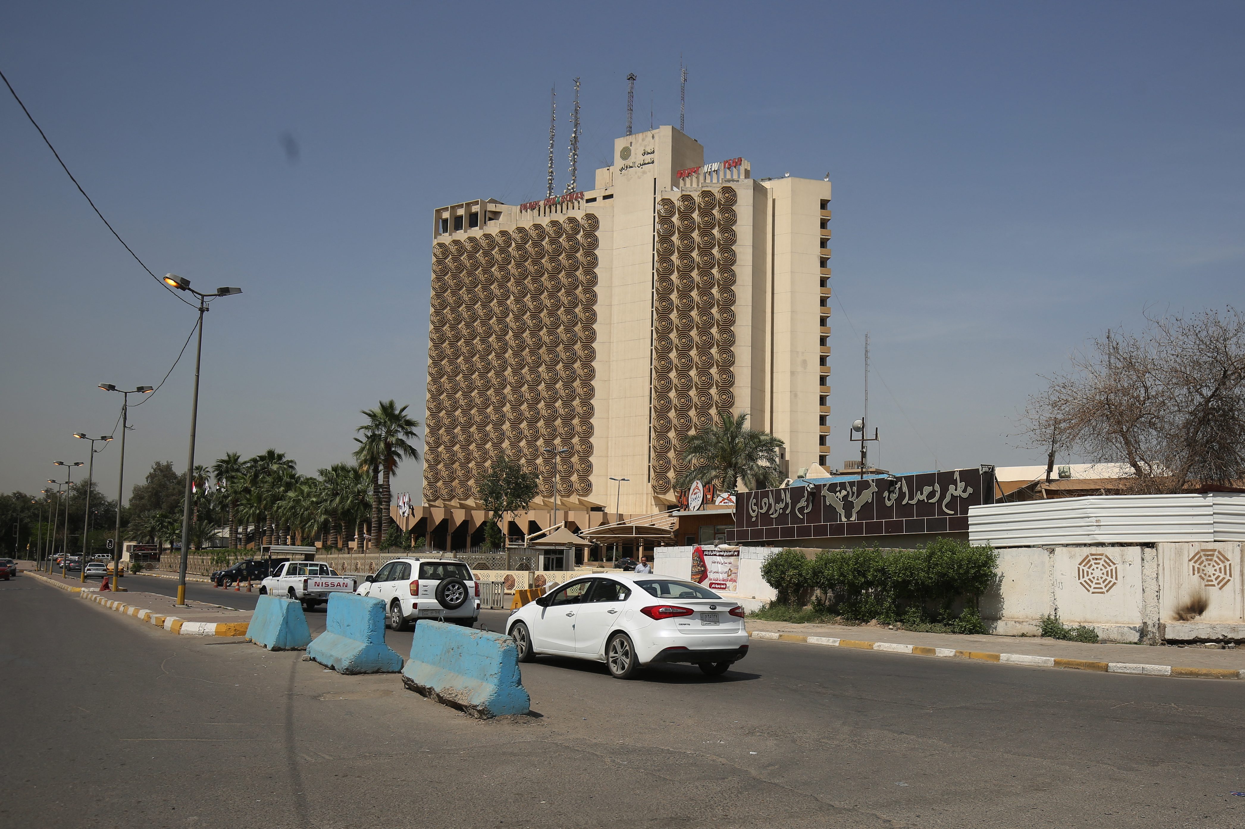 A bagdadi Palestine szálloda egy 2018-ban készült fotón.