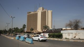 A bagdadi Palestine szálloda egy 2018-ban készült fotón.