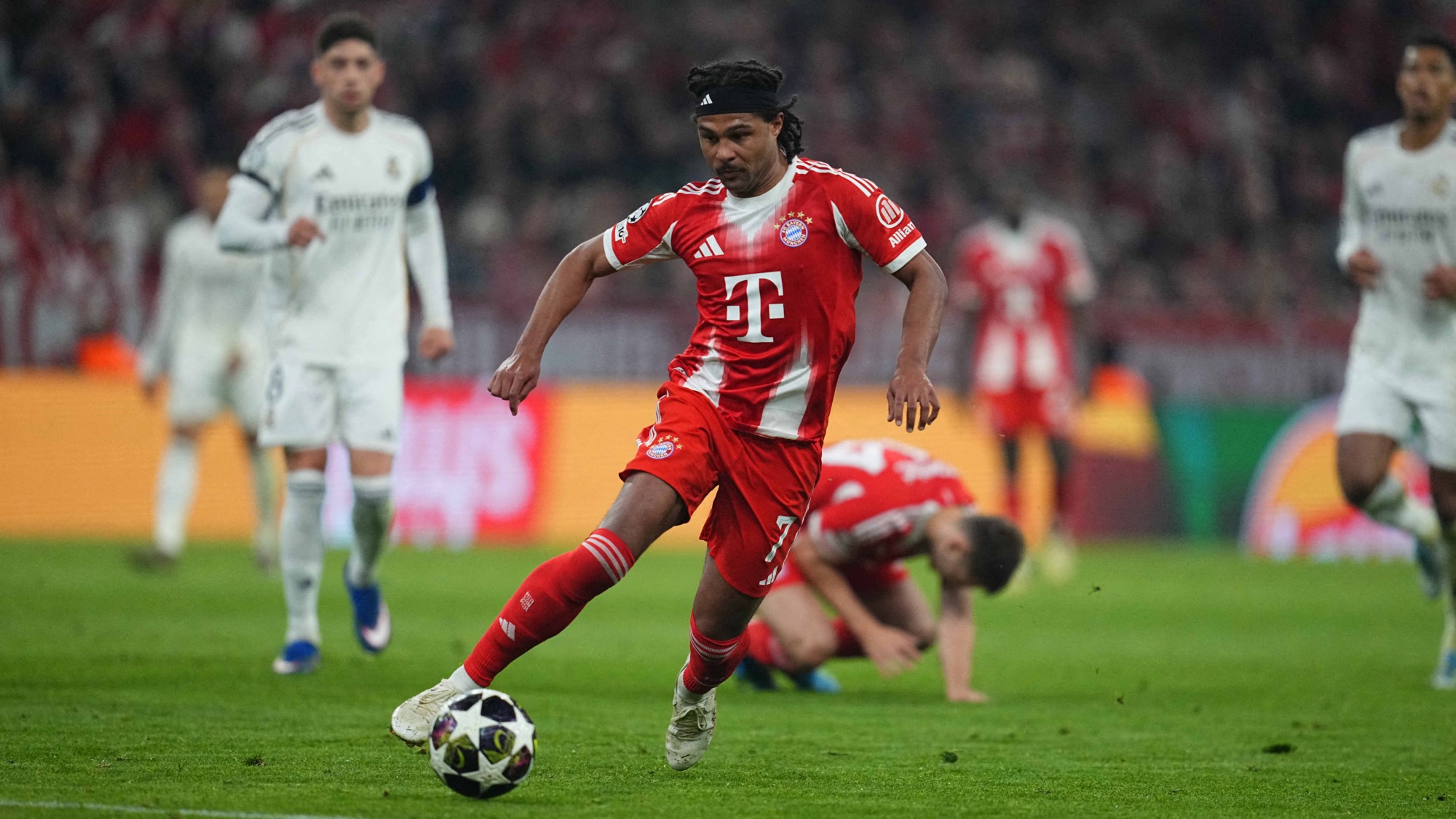 Serge Gnabry a Bayern München és a Real Madrid BL-meccsén.