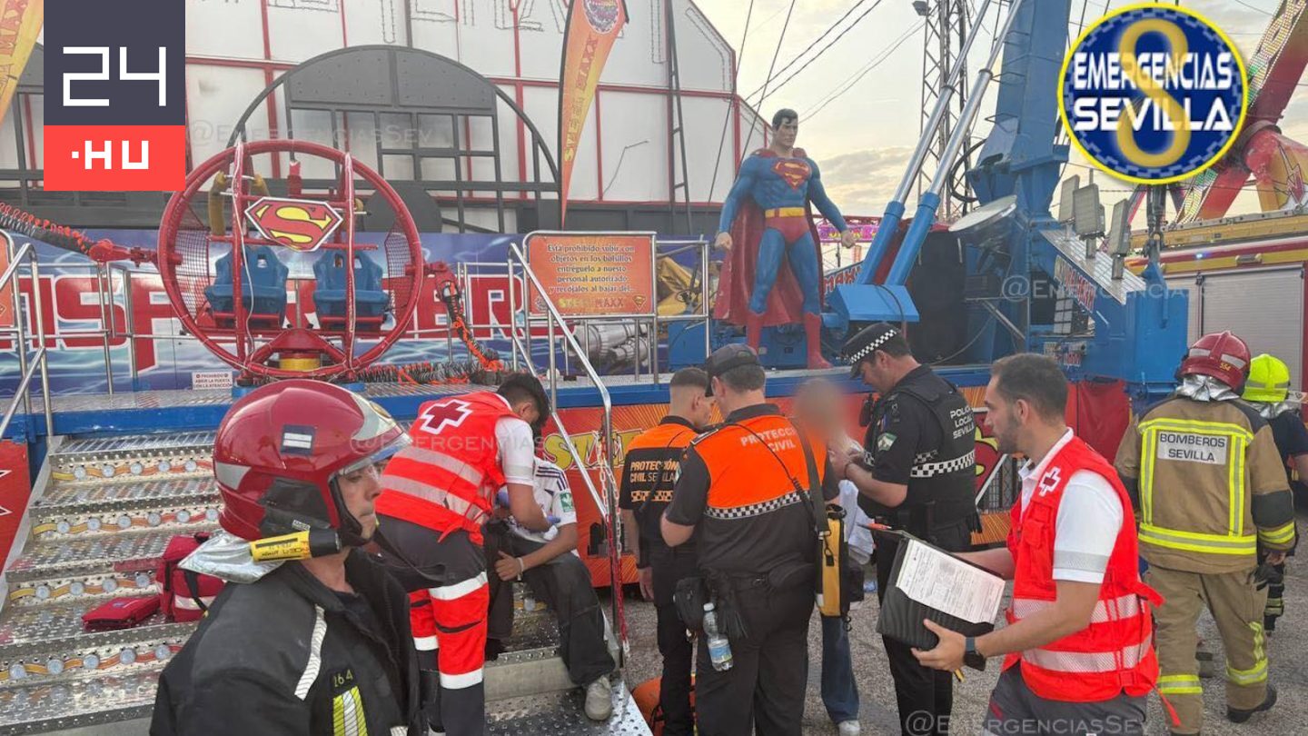 Videó: 90 méteres magasságból zuhant a föld felé a spanyol vidámparki katapult kabinja