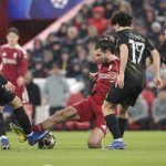 Szoboszlai Dominik a Liverpool és a PSG Bajnokok Ligája-negyeddöntőjén.