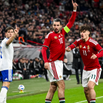 Szoboszlai Dominik és Kerkez Milos a magyar-görög meccsen.