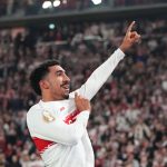 Tiago Tomas (VfB Stuttgart) celebrate during Semifinal DFB-Pokal: Stuttgart and Freiburg at MHPArena, Stuttgart, Germany on April 23 2026. (Photo by Ulrik Pedersen/NurPhoto)