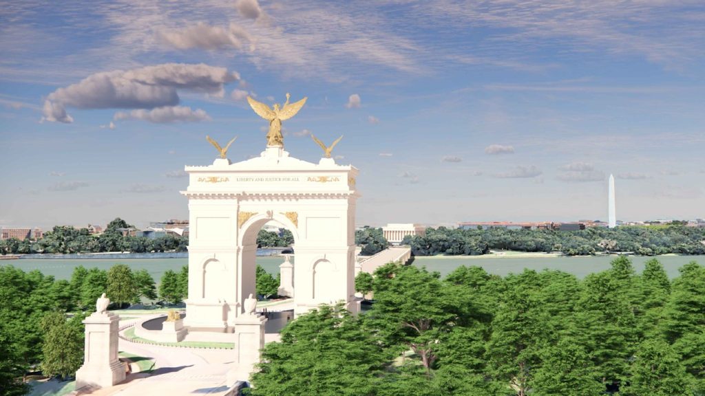 Így fog kinézni a Trump-kormányzat gigászira tervezett diadalíve