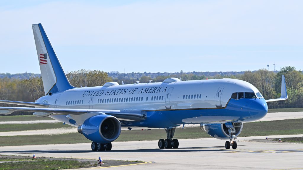 JD Vance gépe Budapesten