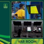 VAR-vizsgálat Indonéziában üres VAR-szobával.