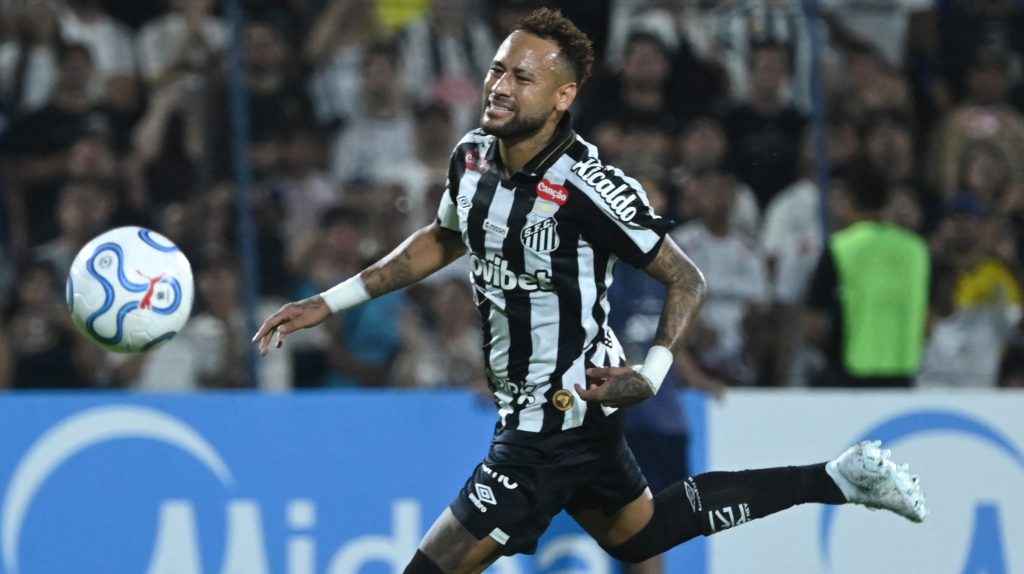 Neymar a Santos játékosaként.