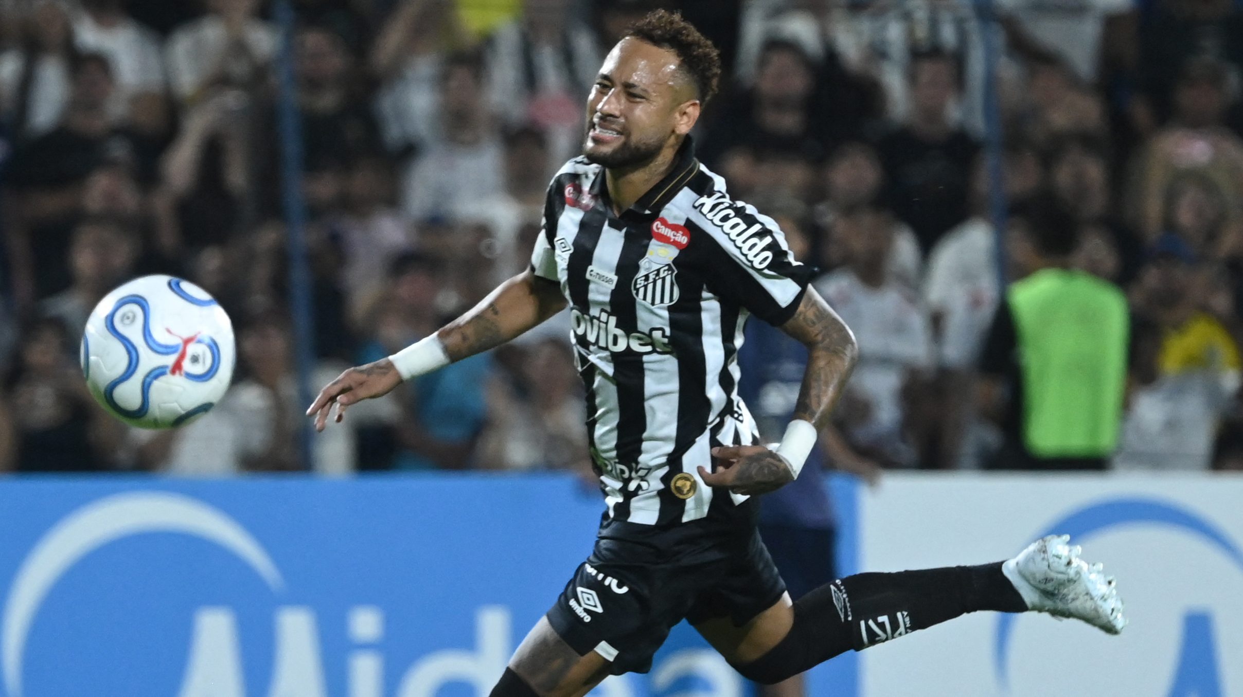 Neymar a Santos játékosaként.
