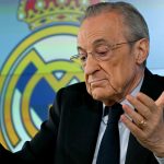 Florentino Pérez a sajtótájékoztatón.