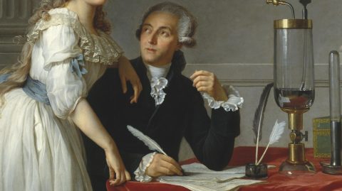 Antoine Lavoisier a feleségével Jacques-Louis David festményén.