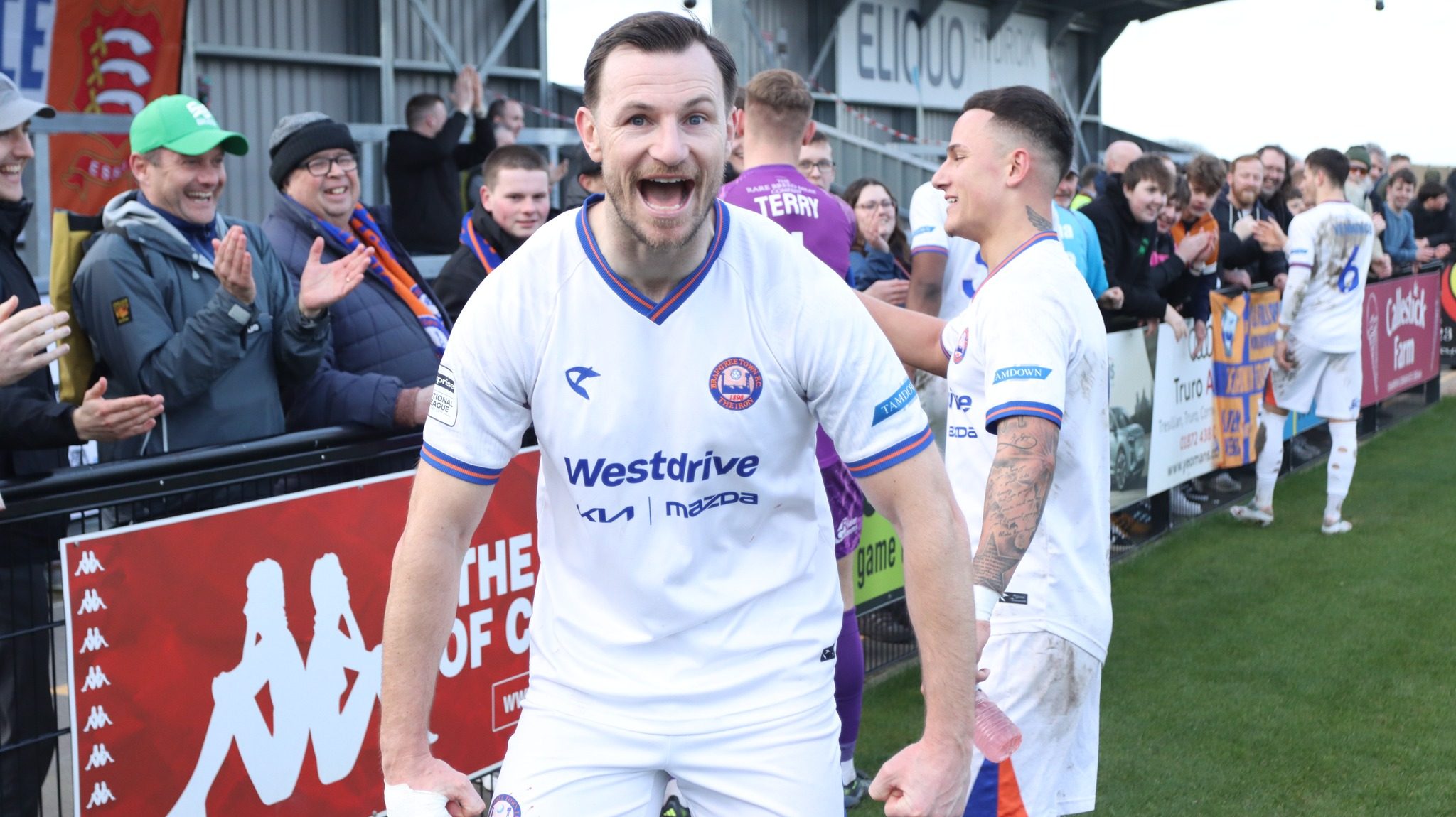Tommy Smith a Braintree csapatában.