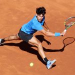 Carlos Alcaraz competes against Otto Virtanen during the round of 32 match on Day Two of the Barcelona Open Banc Sabadell 73rd Conde de Godo Trophy at Real Club de Tenis Barcelona 1899 in Barcelona, Spain, on April 14, 2026. (Photo by Joan Valls/Urbanandsport/NurPhoto)