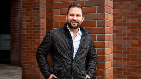 Rácz Jenő a Filéző podcast felvétele előtt 2023. február 23-án.