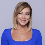 Erős Antónia, az RTL Híradó műsorvezetője.