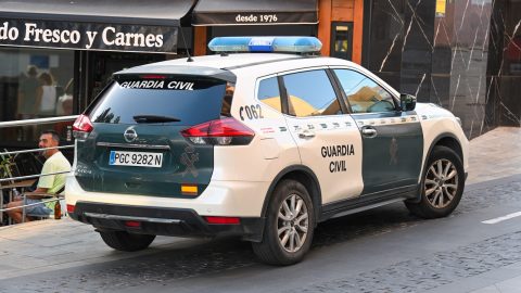 Spanyol csendőrségi autó