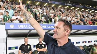 Robbie Keane, az FTC vezetőedzője a Qarabag elleni Bajnokok Ligája-selejtezőn.
