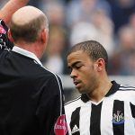 NEWCASTLE, ENGLAND - APRIL 2 : Kieron Dyer of Newcastle is sent off after a fight with Lee Bowyer during the FA Barclays Premiership match between Newcastle United and Aston Villa at St James Park on April 2, 2005 in Newcastle, England. (Photo by Laurence Griffiths/Getty Images)