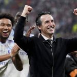 ISTANBUL, TURKIYE - MAY 21: Aston Villa head coach Unai Emery celebrates after defeating Freiburg 3-0 to win the UEFA Europa League final match at Besiktas Park in Istanbul, Turkiye, on May 21, 2026. Arife Karakum / Anadolu