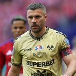 Lukas Podolski a Górnik Zabrze játékosaként a Lengyel Kupa döntőjében.
