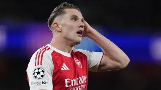 Viktor Gyökeres az Atlético Madrid elleni BL-elődöntőn.