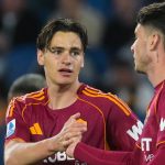 Niccolò Pisilli a Fiorentina elleni mérkőzést követően a gólja után.