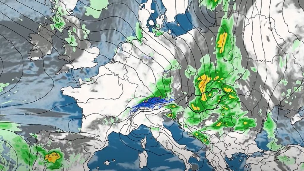 Animáción mutatjuk, hogy érkezik hét elején a nagy eső