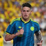 Colombia's midfielder #10 James Rodriguez runs during a friendly football match between Colombia and Croatia at Camping World Stadium in Orlando, Florida, on March 26, 2026. James Rodriguez “needs” a “better playing rhythm” to regain his competitive level, Nestor Lorenzo, Colombia's coach, acknowledged on May 14, 2026, less than a month before the start of the 2026 FIFA World Cup. Lorenzo stated that James Rodriguez, 34, is following a special physical training “plan” to “arrive in the best possible shape” for the 2026 FIFA World Cup.