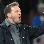 Germany's head coach Julian Nagelsmann reacts during the international friendly football match between Germany and Ghana in Stuttgart, southwestern Germany on March 30, 2026.