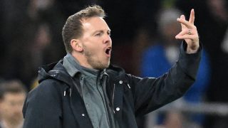 Germany's head coach Julian Nagelsmann reacts during the international friendly football match between Germany and Ghana in Stuttgart, southwestern Germany on March 30, 2026.