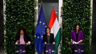 A második kormányülés utáni sajtótájékoztató 2026. május 18-án, Budapesten.