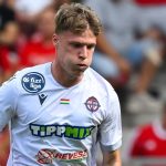 Kovácsréti Márk, a Nyíregyháza játékosa a labdarúgó Fizz Liga 4. fordulójában játszott Debreceni VSC - Nyíregyháza Spartacus FC mérkőzésen a debreceni Nagyerdei Stadionban 2025. augusztus 17-én.