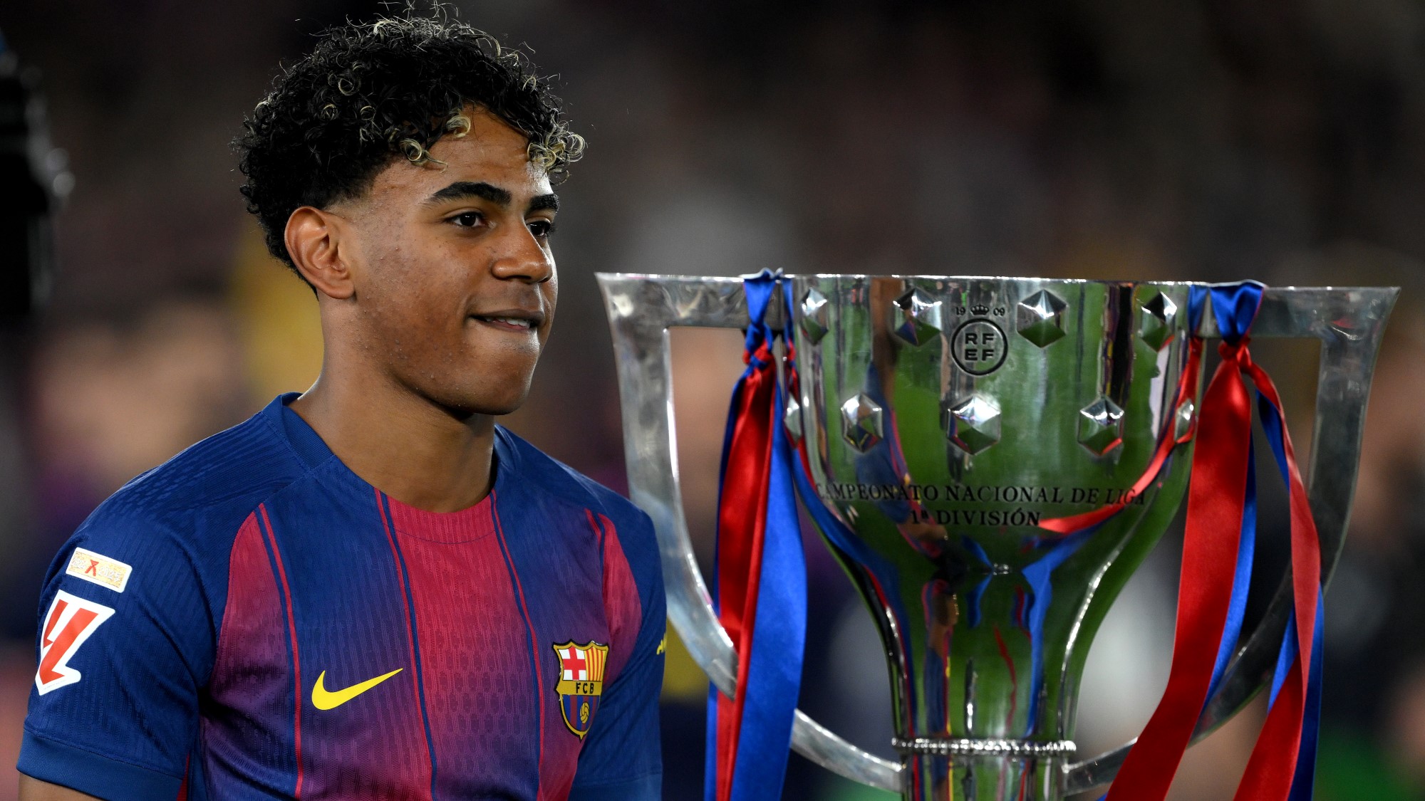 Lamine Yamal már háromszoros bajnok a Barcelonával.