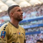 Lukas Podolski of Gornik Zabrze is seen during the STS Polish Cup Final between Gornik Zabrze and Rakow Czestochowa at PGE Narodowy in Warsaw, Poland, on May 2, 2026. (Photo by Marek Antoni Iwanczuk/NurPhoto)