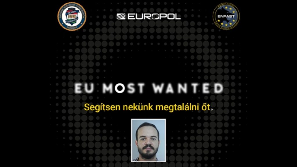 Magyar bűnöző került fel az EU Most Wanted listájára