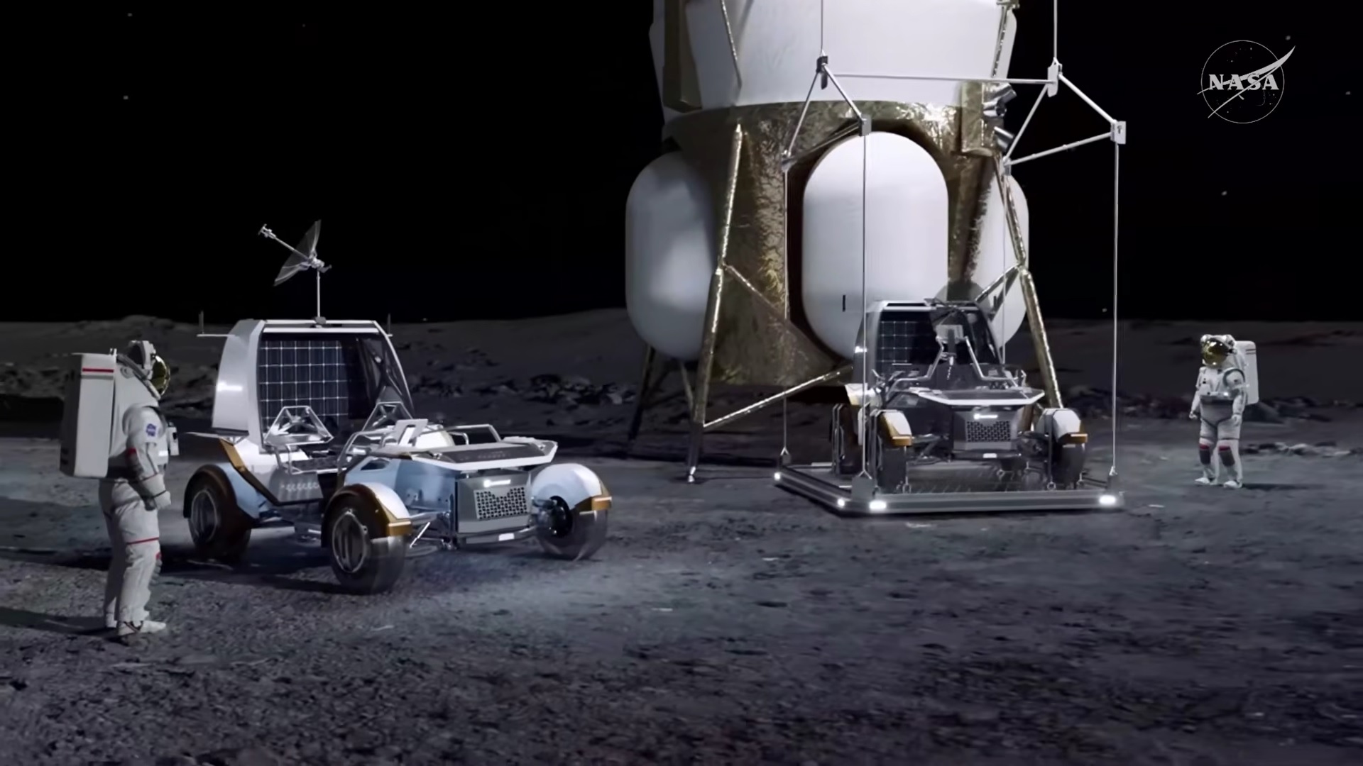 A NASA holdautóinak látványterve.
