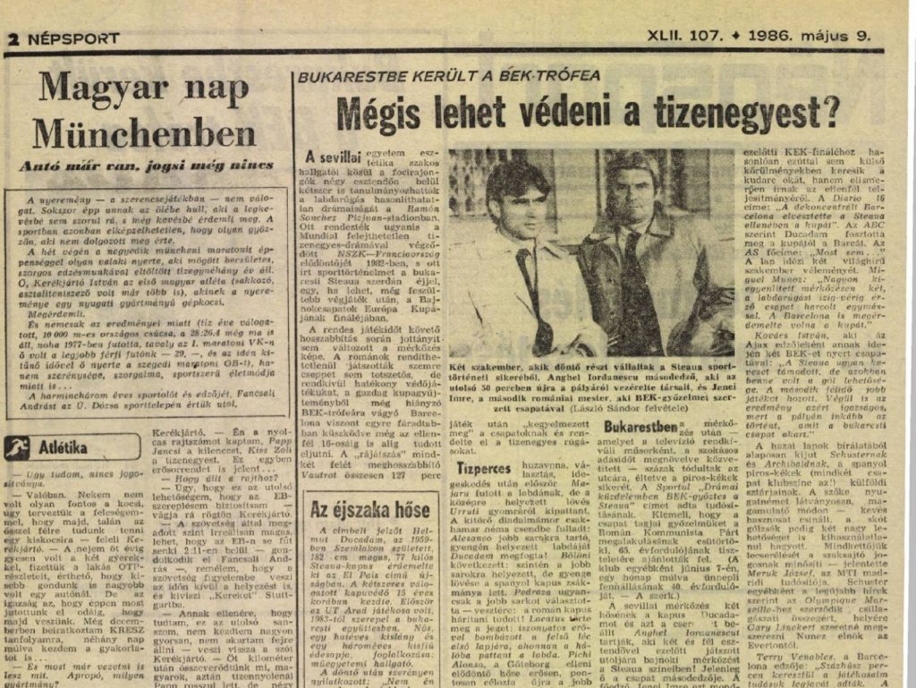 Népsport, 1986. május 9.