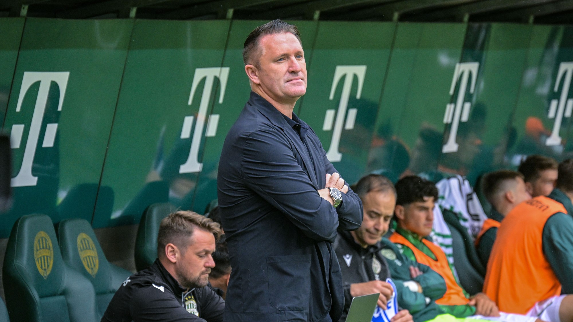 Robbie Keane, az FTC vezetőedzője a labdarúgó Fizz Liga 33., utolsó fordulójában játszott Ferencvárosi TC - ZTE FC mérkőzésen a Groupama Arénában 2026. május 16-án.