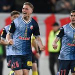 Szűcs Kornél a Szerb Kupa döntőjében fejelt gólja után.