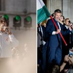 Takáts Tamás a Békemeneten 2026. március 15-én; Takáts Máté a Tisza kormány beiktatási ceremóniáját követő ünneplésen 2026. május 9-én.