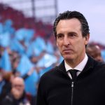 Aston Villa's Spanish manager Unai Emery arrives ahead of the UEFA Europa League, semi-final second-leg football match between Aston Villa and Nottingham Forest at Villa Park in Birmingham, central England on May 7, 2026.