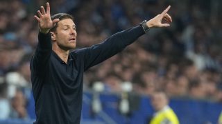 Real Madrid's Spanish coach Xabi Alonso gestures on the touchline during the Spanish league football match between Real Oviedo and Real Madrid CF at Carlos Tartiere Stadium in Oviedo on August 24, 2025. Chelsea appointed Xabi Alonso as the club's manager on Sunday, May 17, on a four-year deal with the Spaniard the latest coach tasked with turning around the club's fortunes.
