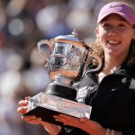Mirra Andrejeva a Roland Garros megnyerése után.