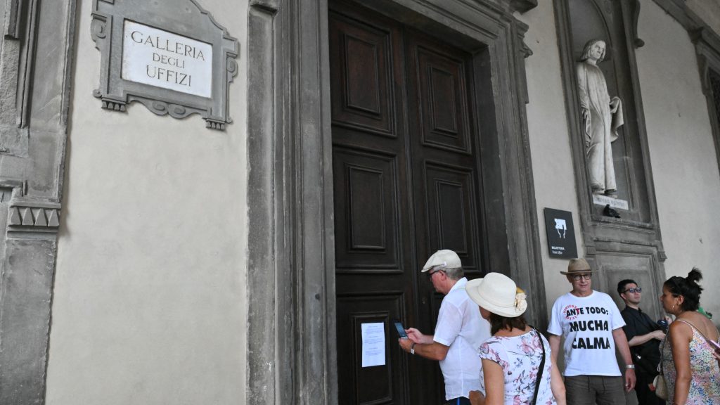 A legnagyobb hőségben romlott el a klímaberendezés a firenzei Uffizi-képtárban