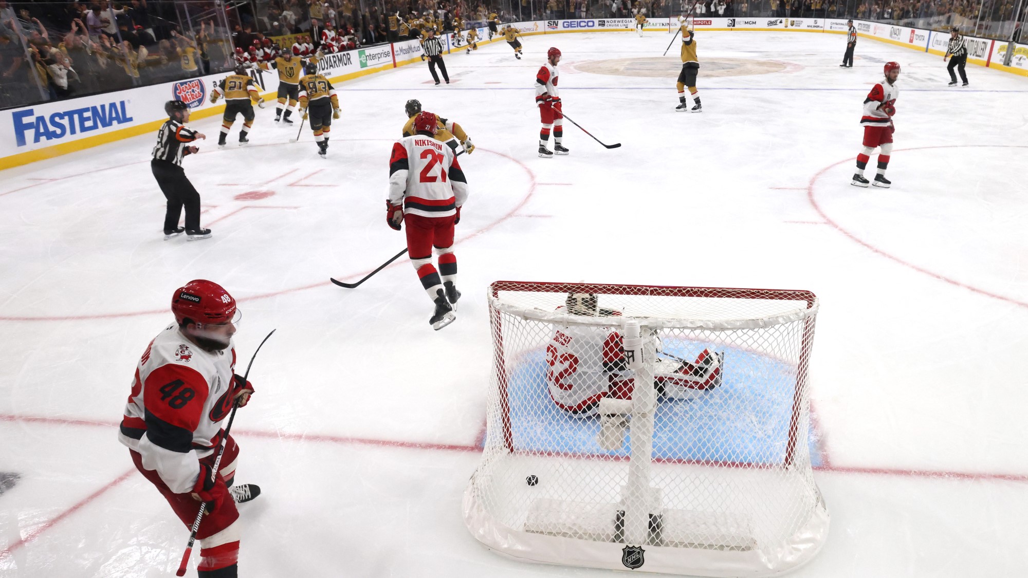 NHL stanley kupa döntő vegas golden knights carolina hurricanes harmadik meccs